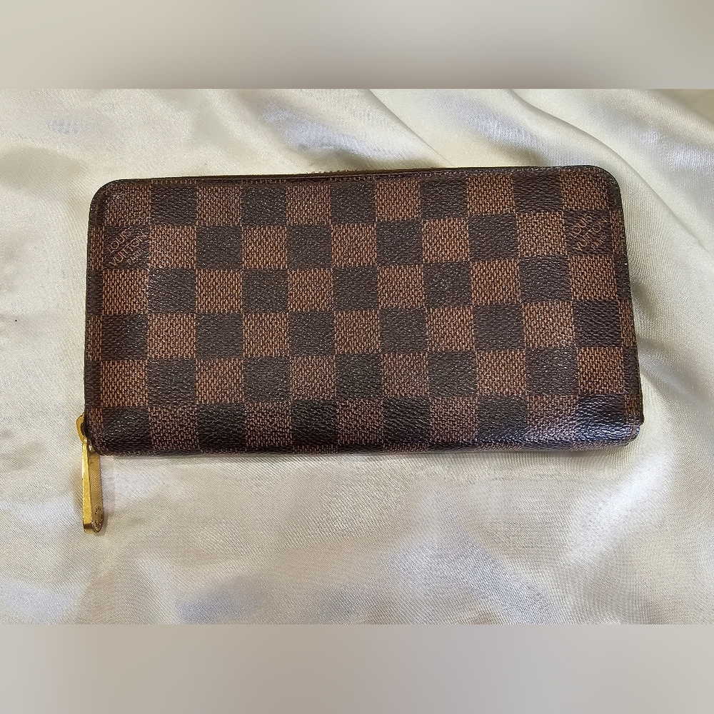 Louis Vuitton Damier Fixer Zip Around Wallet Vintage Authentic - Picture 3 of 8